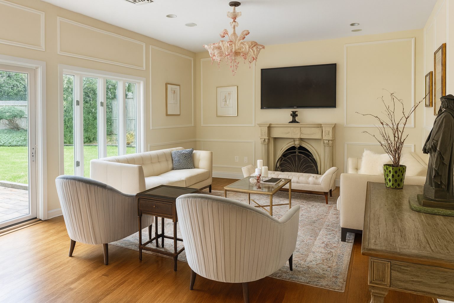 Family room and breakfast area