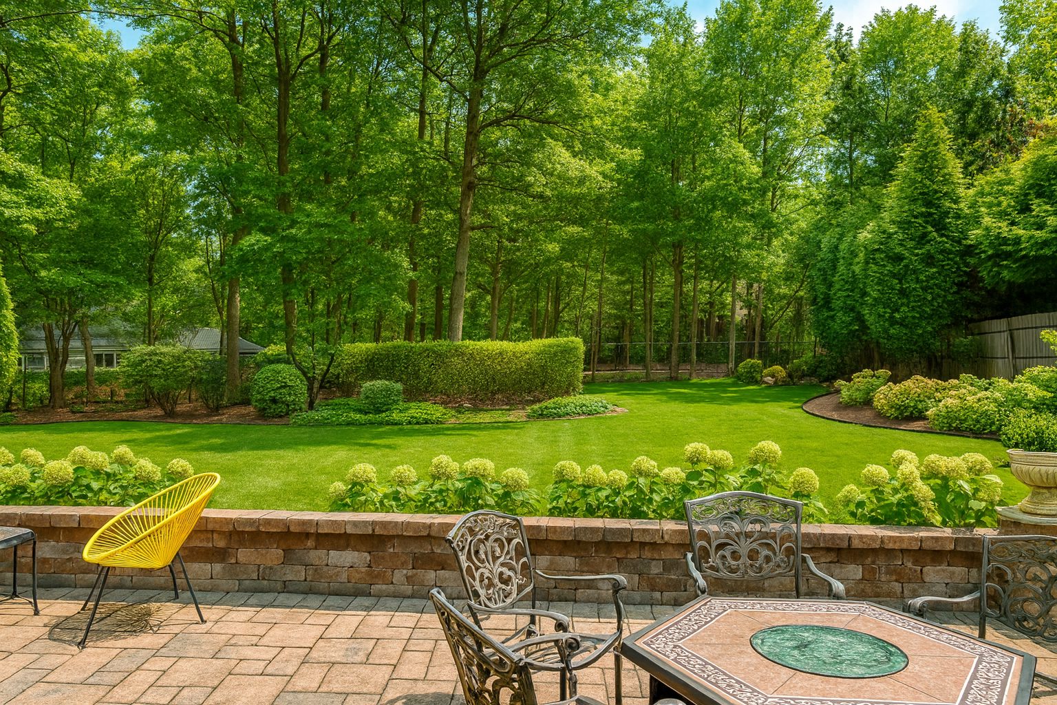 Backyard and patio
